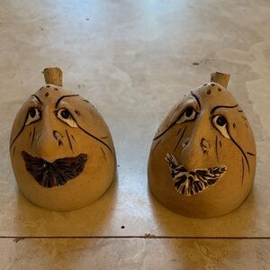 Macy's Salt & Pepper Tan Ceramic Face Accents